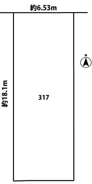 住宅用土地の図面