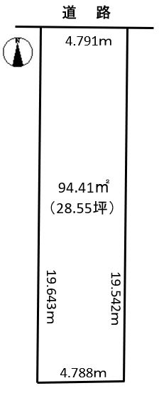 住宅用土地の図面