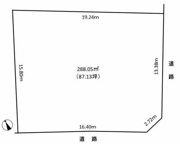 住宅用土地の図面