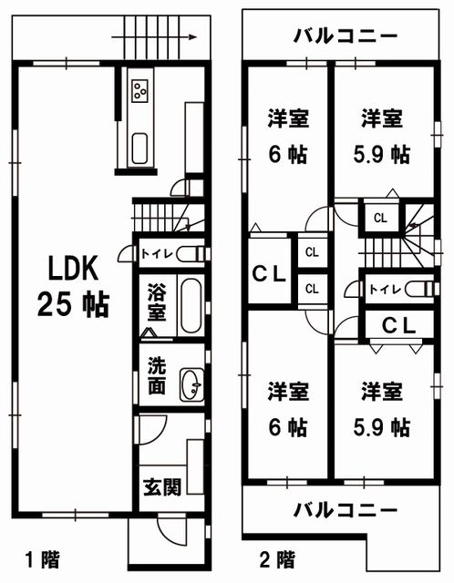中古住宅の図面