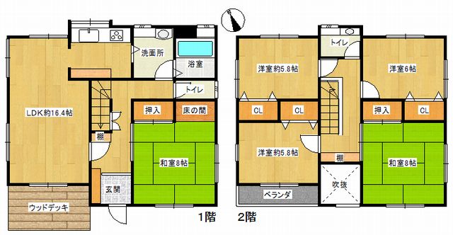 中古住宅の図面