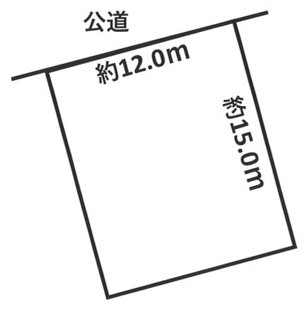 住宅用土地の図面