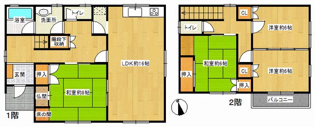 中古住宅の図面